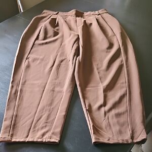 HALARA Brown Trouser Pants Large
